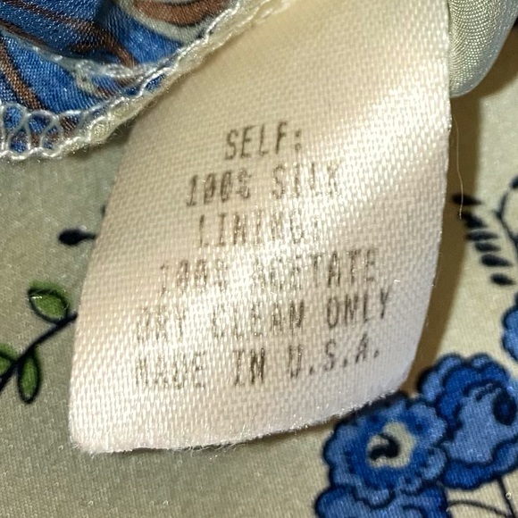 Nanette Lepore 100% Silk Blouse and Cardigan Set Light Green Peacocks 4 S Rare - Picture 9 of 12